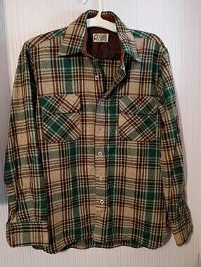 Nice! Penfield Trailwear flannel wool button down shirt Medium 15-15 1/2